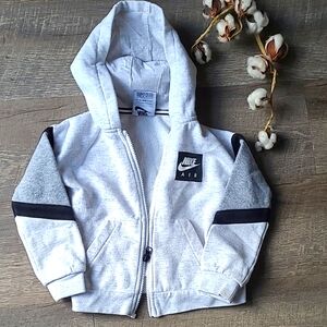 🔴 Nike Kids Grey Hoodie zipper 3T